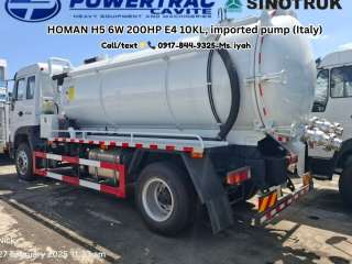 SINOTRUK HOMAN H5 6W 200HP E4 10KL, imported pump (Italy)