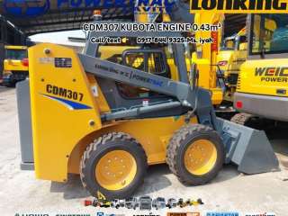 LONKING CDM307 SKID LOADER KUBOTA ENGINE 0.43m³