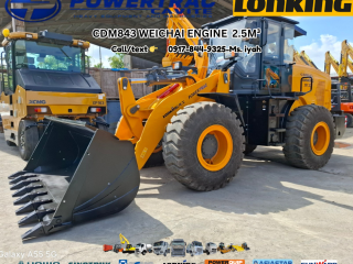 LONKING WHEEL LODER CDM843 WEICHAI ENGINE  2.5M³-