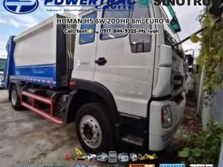 SINOTRUK HOMAN H5 GARBAGE COMPACTOR  6W-200HP 8m³ EURO 4