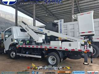 SINOTRUK TELECOPIC MANLIFT 4X2 XCMG 15M & Fiber Basket