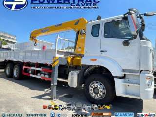 SINOTRUK CARGO BOOM TRUCK HOWO NX 10W 380HP E2- 10T (4 Outrigger)