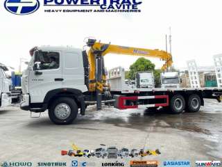 SINOTRUK HOWO T7S SELF LOADING TRUCK 22 T, WITH 5 T BOOM
