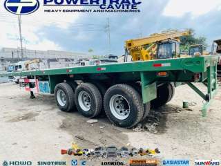 12W HIGH FLATBED TRAILER 3-AXLE, 40FT, 45 TONS-