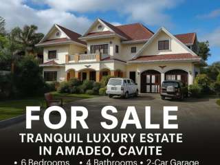Experience Luxury Living: Your Fully Furnished Mansion Awaits in Amadeo, Just a Breeze Away from Tagaytay