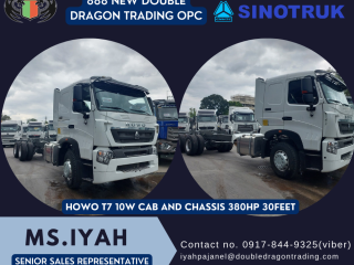 SINOTRUK HOWO T7 10W cab and chassis 380HP