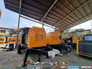 HBTS40 TRAILER PUMPCRETE 40CBM/H,with 100Meter φ125mm pipe line