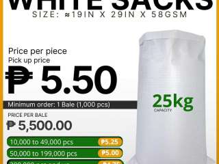 BRAND NEW IMPORTED SACKS / SAKO
