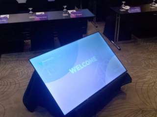 Teleprompter on Stage LED TV. for Rental