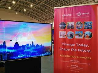 Teleprompter on Stage LED TV. for Rental